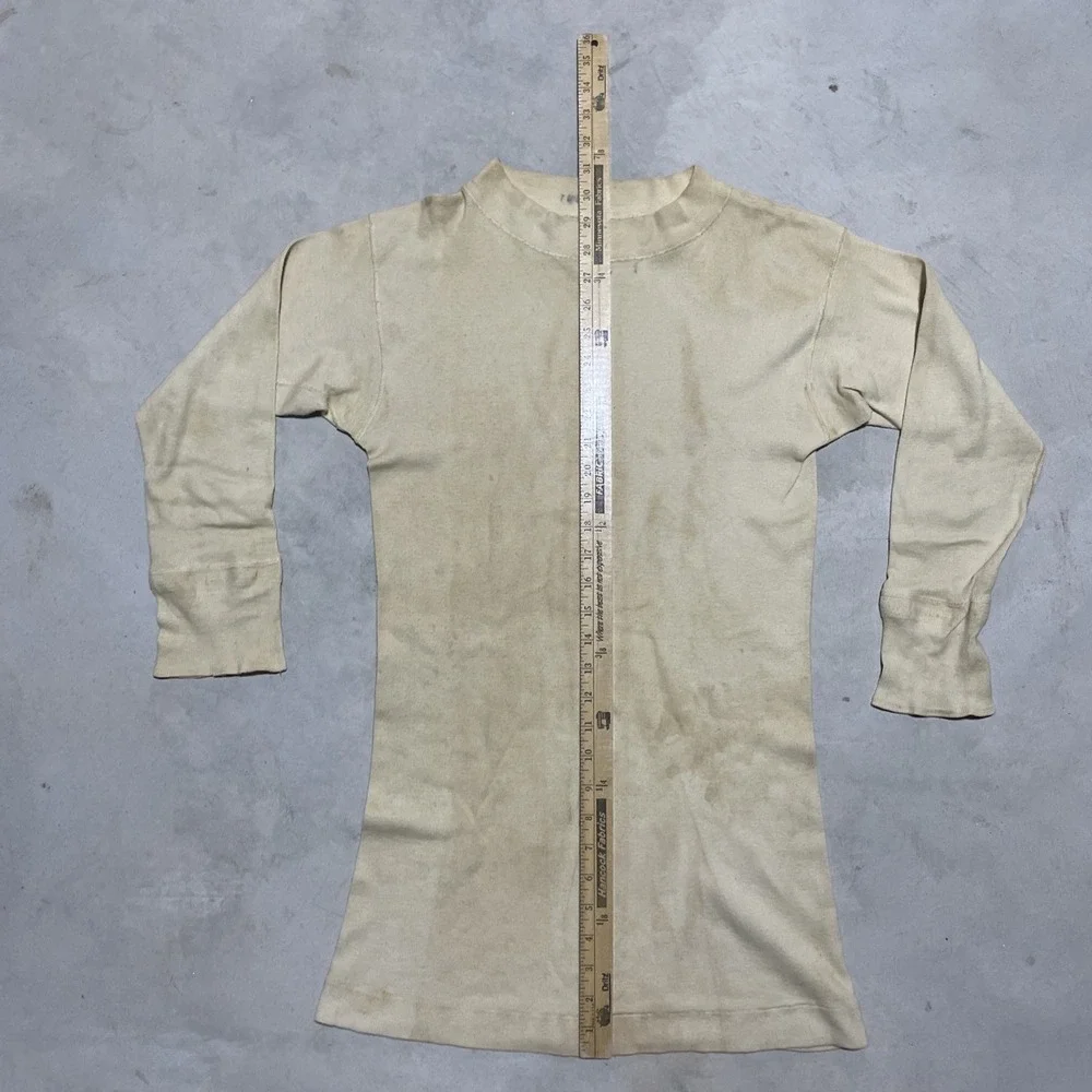 Rare Vintage 40s WWII USN US NAVY Sailors Pullover Undershirt T Shirt Size 38